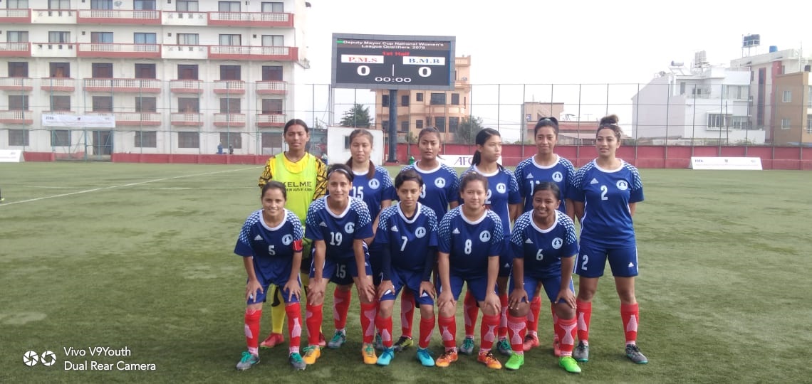 उपमेयर कप राष्ट्रिय महिला लिग छनौट फुटबल प्रतियोगितामा भक्तपुरको जित