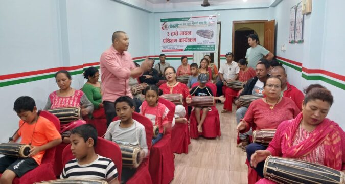 बाराहीमा तीन हप्ते मादल प्रशिक्षण सम्पन्न