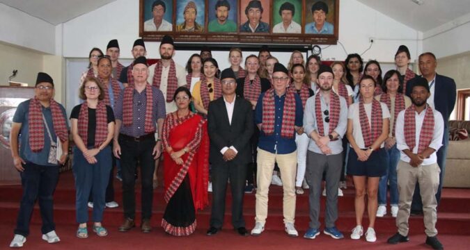 विभिन्न देशका प्रतिनिधि टोलीलाई भक्तपुरमा स्वागत