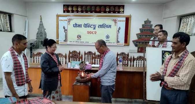 निःशुल्क पौभा पेन्टिङ तालिम सुरु