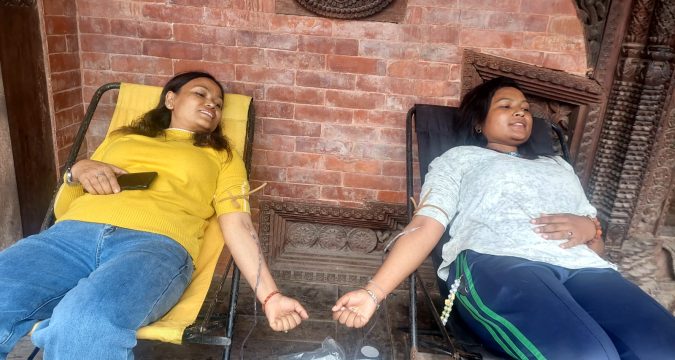 मुक्ति संगीतद्वारा आज आकस्मिक रक्तदान