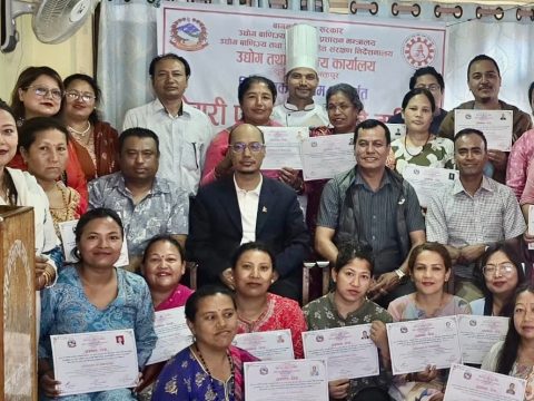 नेवारी परिकार बनाउने तालिम सम्पन्नस मौलिक खानाको व्यावसायिकरणमा जोड