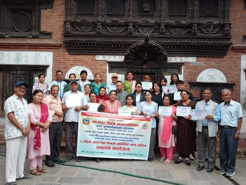 एक महिने सांकेतिक भाषा कक्षा सम्पन्न