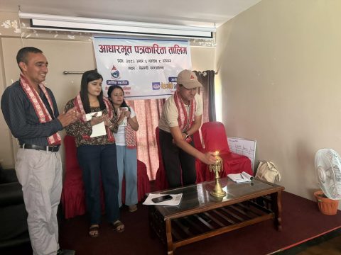 मिडीयाहाउसको आधारभुत पत्रकारिता तालिम मेलम्चीमा शुरु