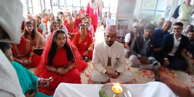 भक्तपुरमा आदर्श दाइजो रहित विवाह सम्पन्न