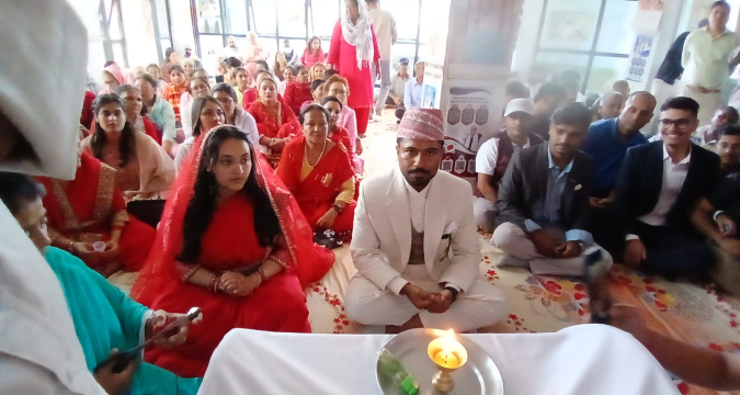 भक्तपुरमा आदर्श दाइजो रहित विवाह सम्पन्न