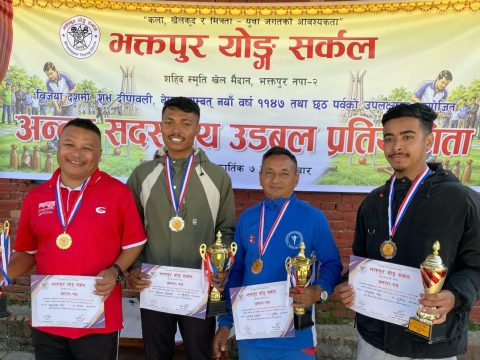 भक्तपुरमा अन्तरसदस्यीय उडबल प्रतियोगिता सम्पन्न